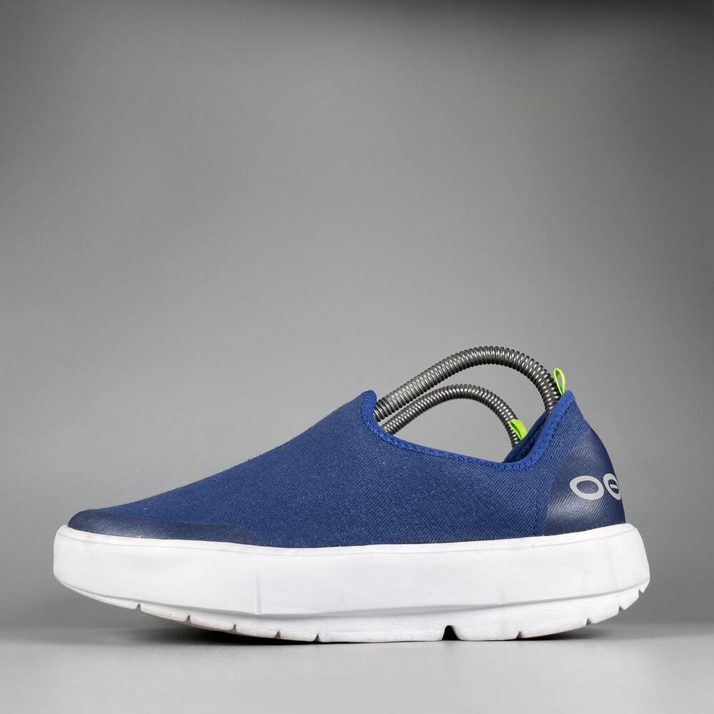 OFOS OOmg EeZee Women's Size 7.5 Blue Casual Walking Slip On Recovery Shoes GUC